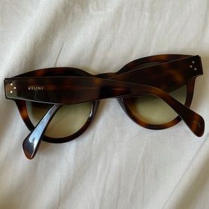 Tortoise Celine Havana thin preppy sunglasses